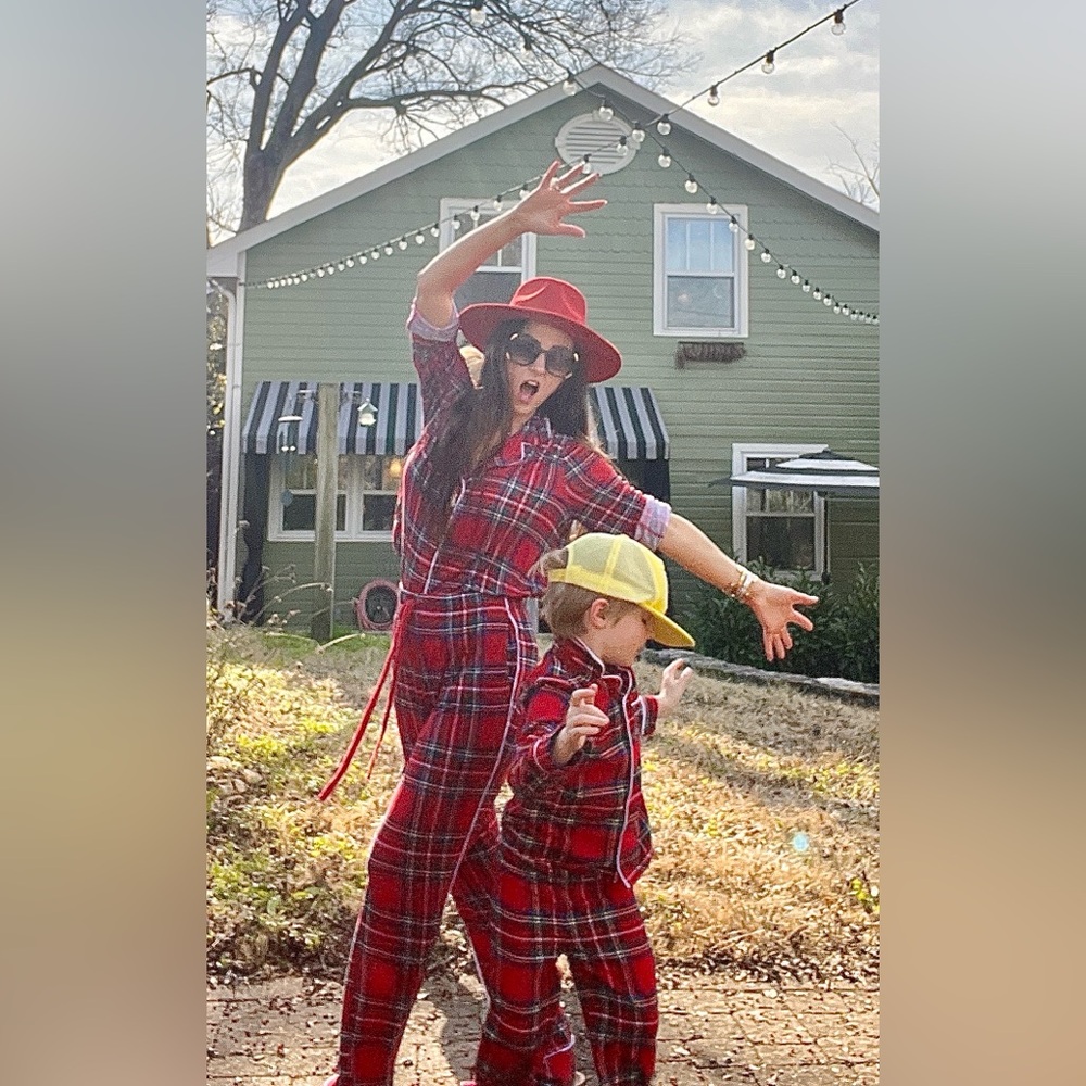 Posh Peanut Vintage Red Tartan Pajama Set - Picture 5 of 5